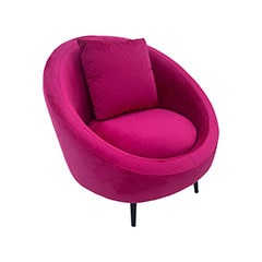 Odette Accent Chair - Hot Pink ​F-AC107-HP