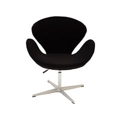 Swan Accent Chair - Black F-AC142-BL