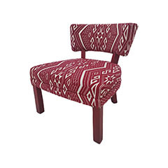 Orla Accent Chair - Red + White ​F-AC170-RW