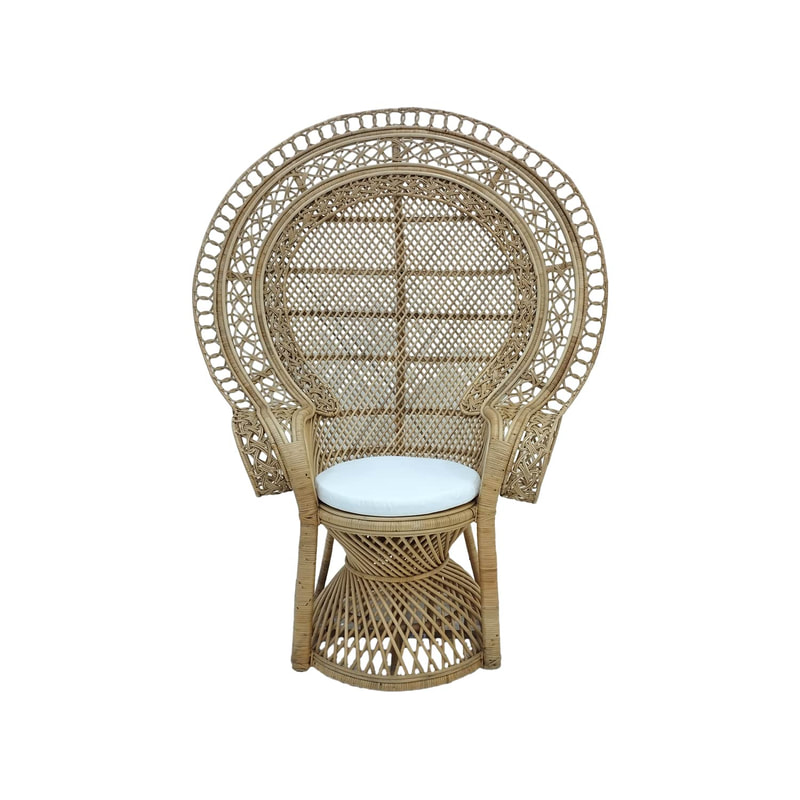 F-AC203-NT Eloria chair with natural cane frame 