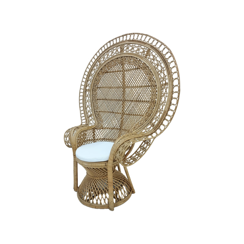 F-AC203-NT Eloria chair with natural cane frame 