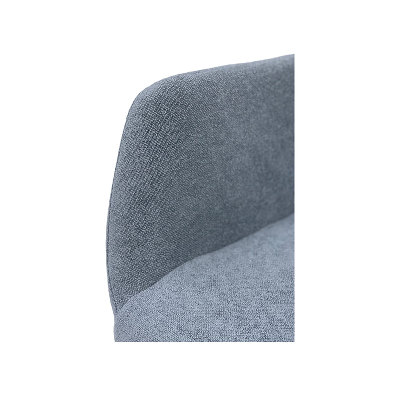F-AR103-GY Lucas armchair in mid grey fabric with black legs
