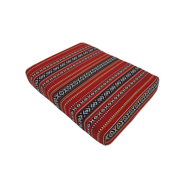 F-AS302-RE Type 2 Arabic base cushion in red fabric