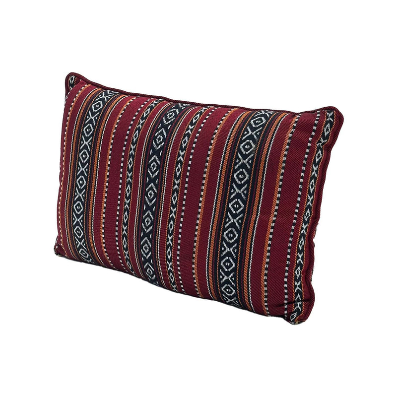 F-AS410-DR Arabic pillow in dark red fabric