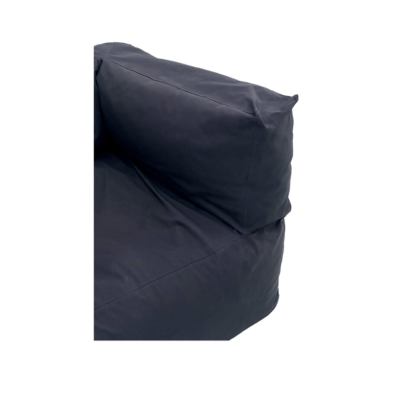 F-BB101-BL Vancouver bean bag armchair in black fabric