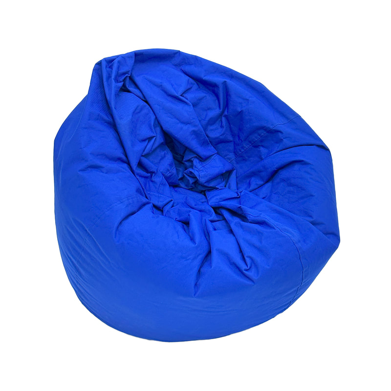 F-BB103-BU Miami bean bag in blue fabric