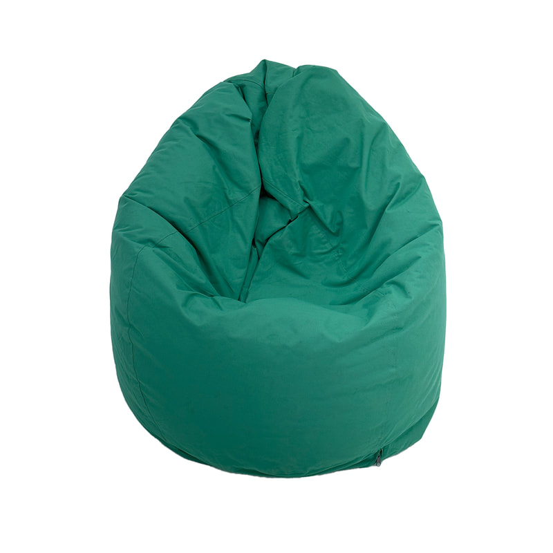 F-BB103-GR Miami bean bag in green fabric