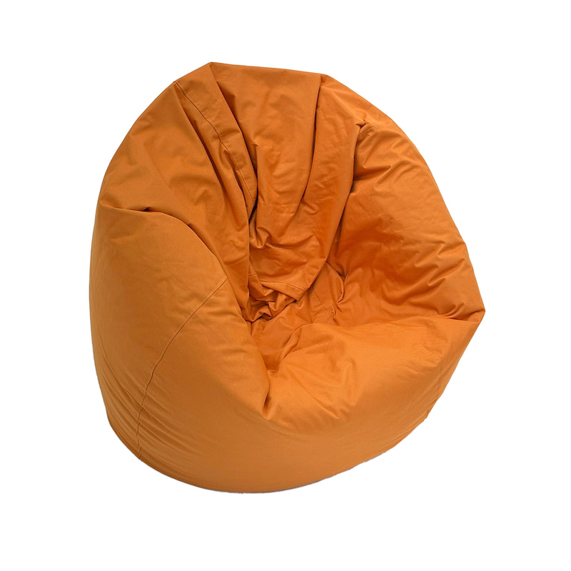 F-BB103-OR Miami bean bag in orange fabric