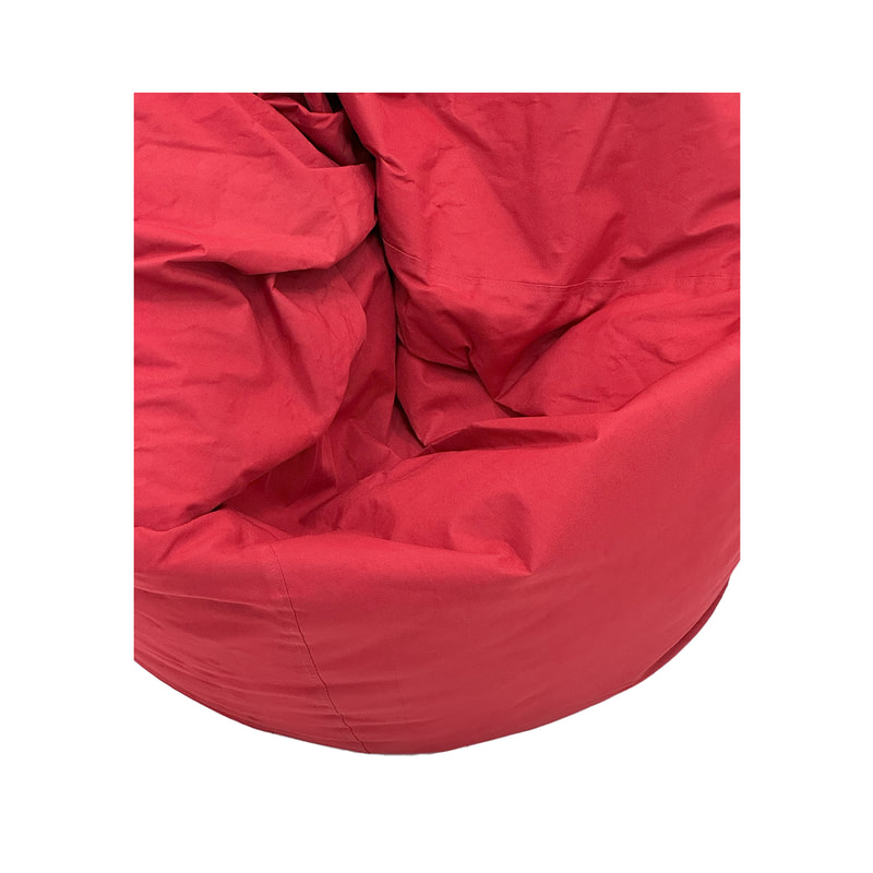 F-BB103-RE Miami bean bag in red fabric