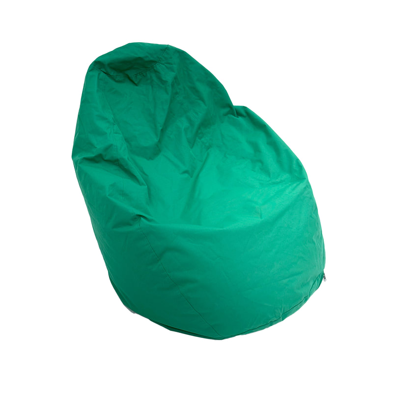 F-BB104-GR Texas bean bag in green fabric