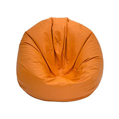 F-BB105-OR Stavanger bean bag in orange leatherette