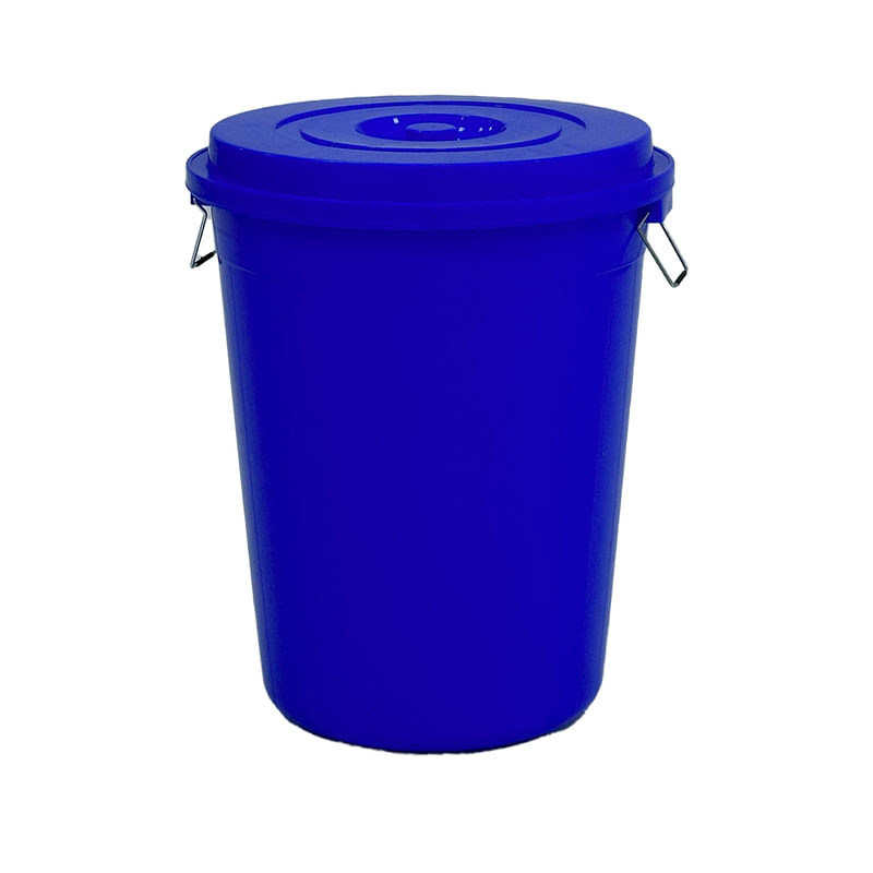 F-BI123-DB Type 3 Site bin in dark blue with a separate lid 
