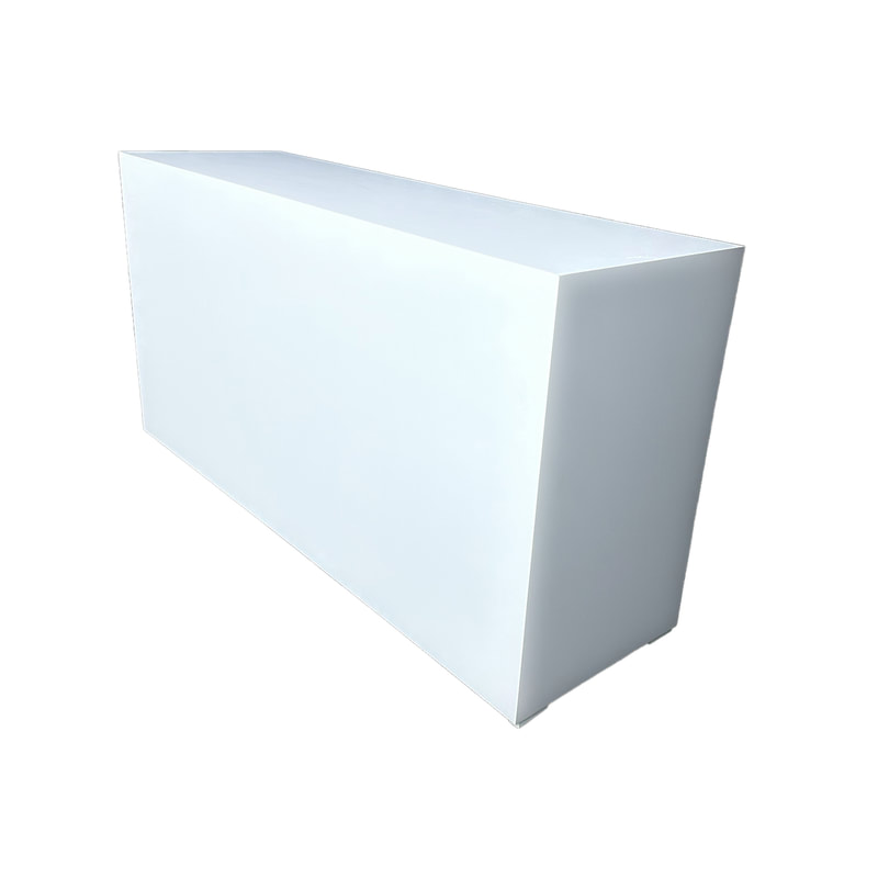 F-BQ102-WH Type 2 buffet counter in white