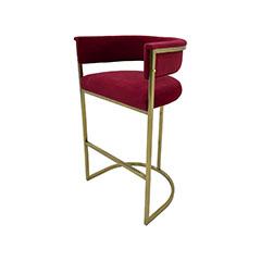 Everly Barstool - Dark Red ​F-BS109-DR