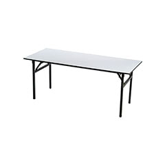 6ft Rectangular Banquet Table - Type 1 - Black & White F-BT101-BW