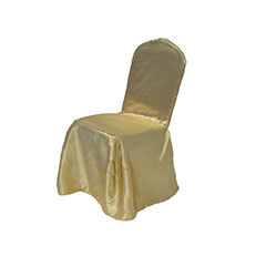 Banquet Chair + Cover - Gold F-BX103-GD