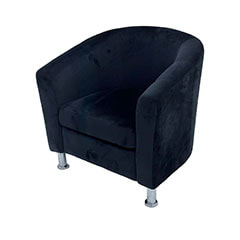 Humphrey Club Chair - Black ​F-CC101-BL