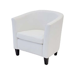 Sofia Club Chair - White ​F-CC102-WH