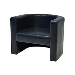 German Club Chair - Black ​F-CC104-BL
