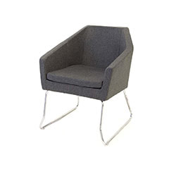Leon Club Chair - Dark Grey  ​F-CC125-DG