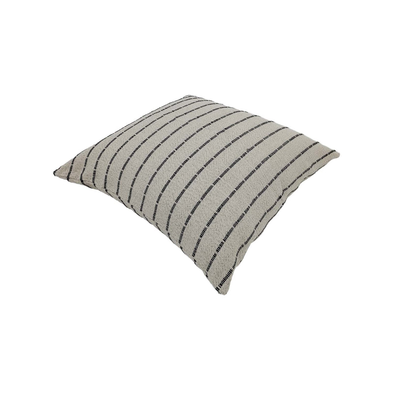 F-CE201-BC Fennco cushion in Black and cream fabric