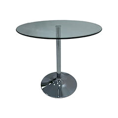 Adie Cafe Table - Glass F-CF103-CL