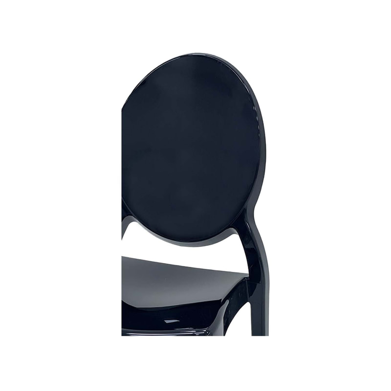F-CH106-BL Ghost chair in black acrylic