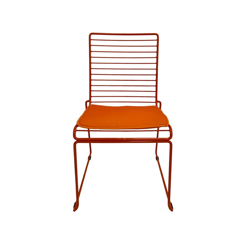 F-CH126-OR Isla chair with orange metal frame