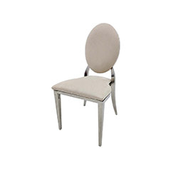 Silver Dior Chair - Cream ​F-CH132-CR