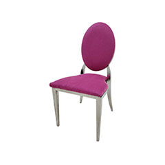 Silver Dior Chair - Hot Pink ​F-CH132-HP