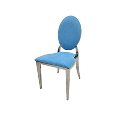 Silver Dior Chair - Light Blue ​F-CH132-LB