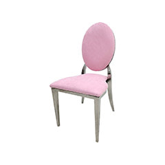 Silver Dior Chair - Light Pink ​F-CH132-LP
