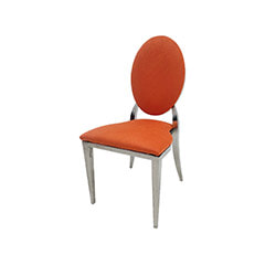 Silver Dior Chair - Orange ​F-CH132-OR