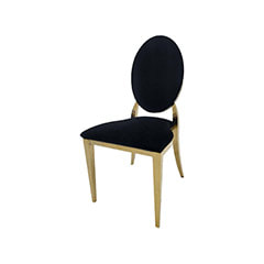 Gold Dior Chair - Black F-CH133-BL