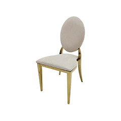 Gold Dior Chair - Cream ​F-CH133-CR