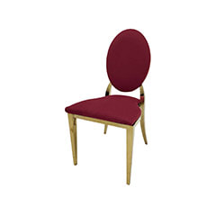 Gold Dior Chair - Dark Red ​F-CH133-DR