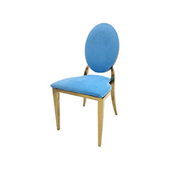 Gold Dior Chair - Light Blue ​F-CH133-LB