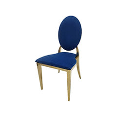 Gold Dior Chair - Midnight Blue ​F-CH133-MB