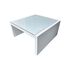 Elena Side Table - White  F-CS103-WH