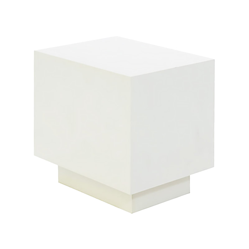 F-CS132-WH Monet square side table in white