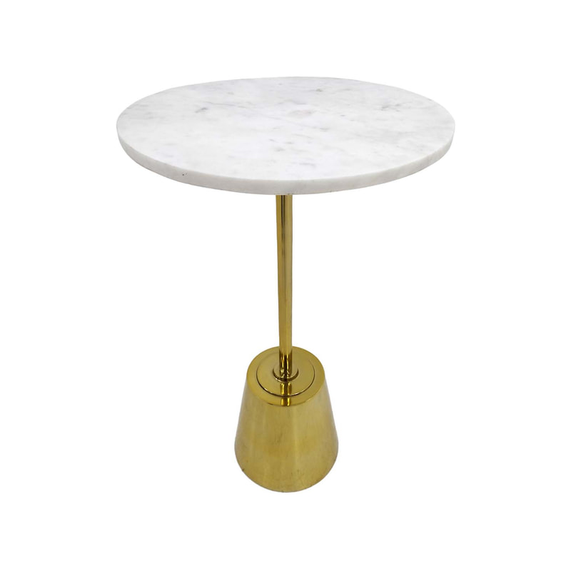 F-CS181-CG Vella side table in champagne gold