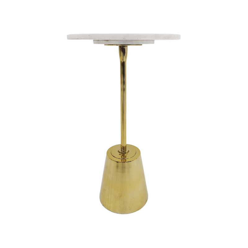 F-CS181-CG Vella side table in champagne gold