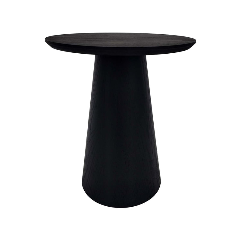 F-CT184-BL Kento side table in black wood