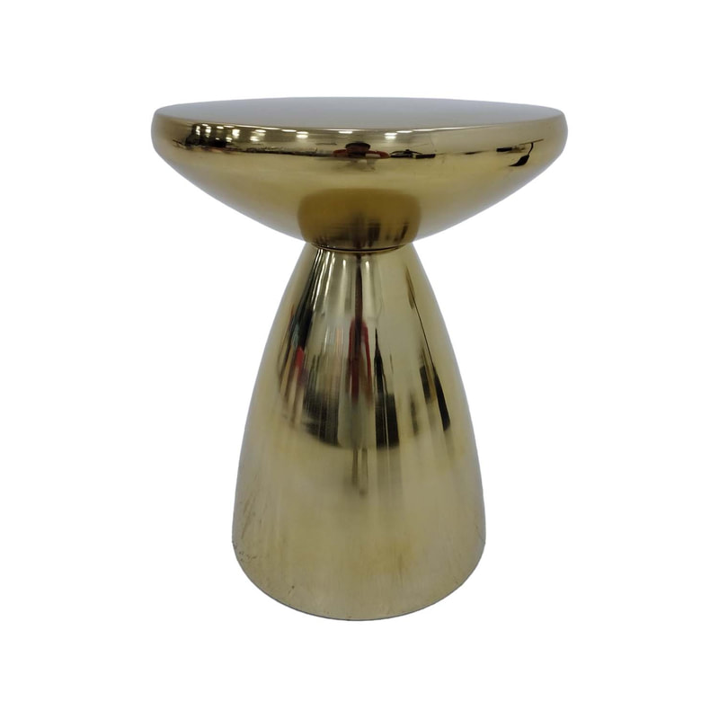 F-CS185-CG Lorin side table in brushed gold