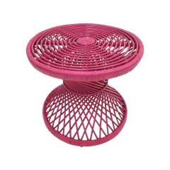 Peacock Side Table - Hot Pink  F-CS204-HP