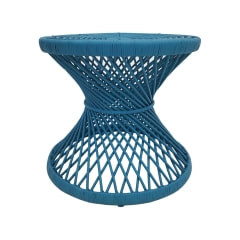 Peacock Side Table - Turquoise  F-CS204-TQ