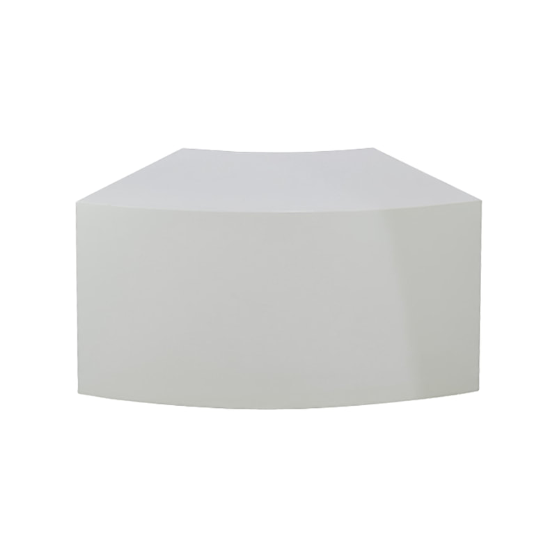F-CT109-WH Houma curved coffee table in white