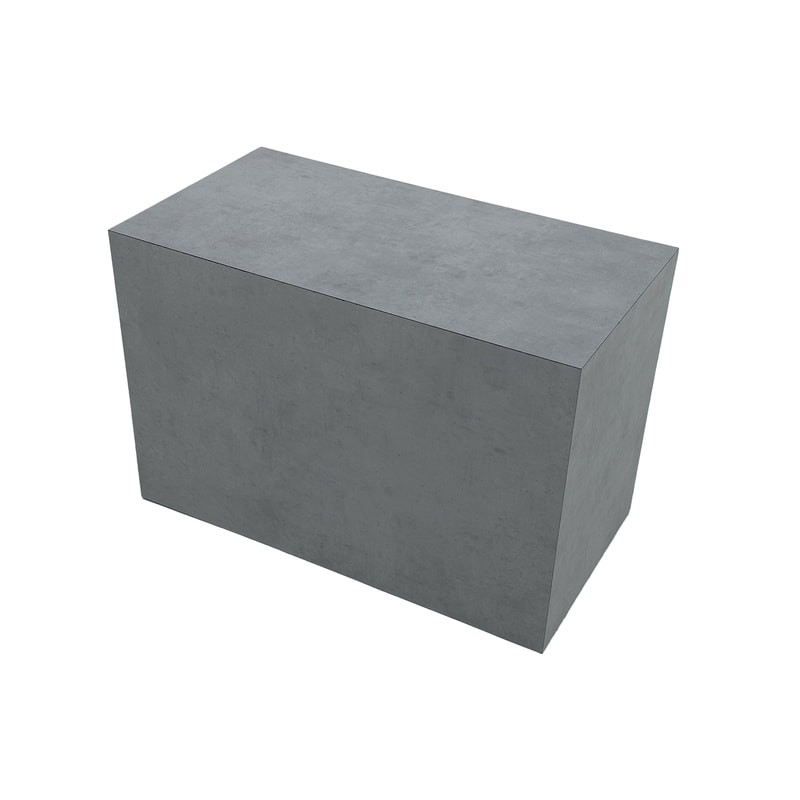 F-CT159-CC Copenhagen coffee table in concrete effect finish