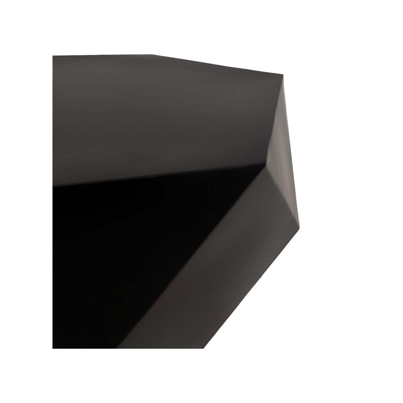 F-CT173-BL Maison geometric metal coffee table in black
