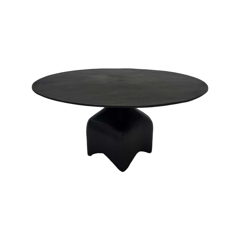 F-CT179-BL Lucci coffee table in black metal finish 